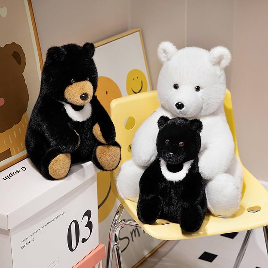 Amazon.co.jp: 大きいぬいぐるみツキノワグマ リアル熊ヒグマ